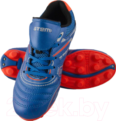 Бутсы футбольные Atemi SD300 MSR (голубой/оранжевый, р-р 32)