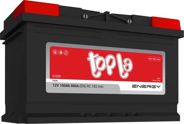 Автомобильный аккумулятор Topla Energy R+ / 108000