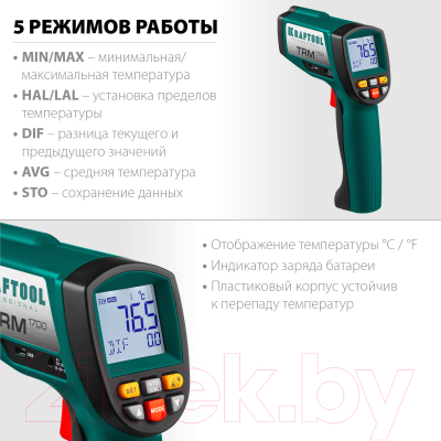 Пирометр Kraftool TRM-1700 / 45701-1650