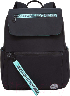 Рюкзак Grizzly RXL-325-2 (черный/мятный)