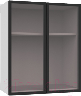 Шкаф навесной для кухни Интермебель Микс Топ ШН 720-9-600 60см (с витриной)