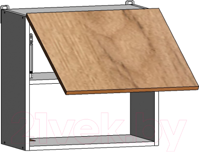 Шкаф навесной для кухни Интермебель Микс Топ ШН 575-8-500 50см (белый премиум)
