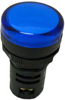 Лампа сигнальная Chint ND16-22DS/2 AC/DC 24В (R) / 592937 (синий) - 