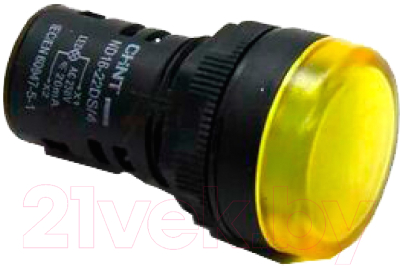 Лампа сигнальная Chint ND16-22DS/4 AC 230В (R) / 593150 (желтый)