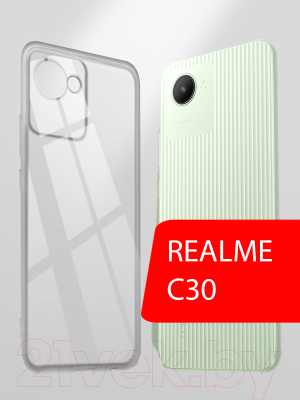 Чехол-накладка Volare Rosso Clear для Realme C30 (прозрачный)