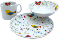 Набор столовой посуды Cmielow i Chodziez Atelier / W042-6503T06 (счастливые птички) - 