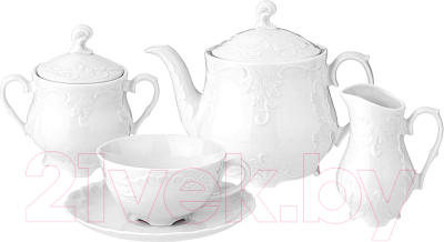 Набор для чая/кофе Cmielow i Chodziez Rococo / 0002-532703A (белый)