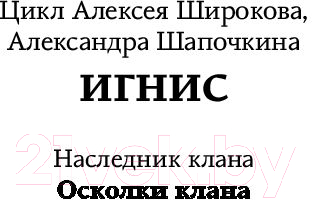 Художественная книга АСТ Осколки клана (Широков А.В., Шапочкин А.И.) — фото 2