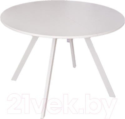 Обеденный стол Домотека Вита К-1 (белый/белый 95-2)