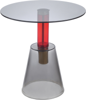 Журнальный столик Bergenson Bjorn Amalie / MZTBL-CGLSGR-50 (серый/красный) - 