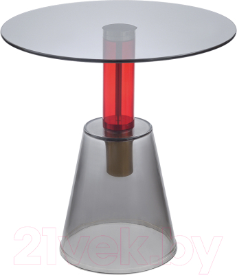 Журнальный столик Bergenson Bjorn Amalie / MZTBL-CGLSGR-50 (серый/красный)