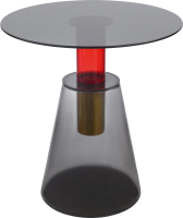 Журнальный столик Bergenson Bjorn Amalie / MZTBL-CGLSGRD-60 (серый/красный) - 