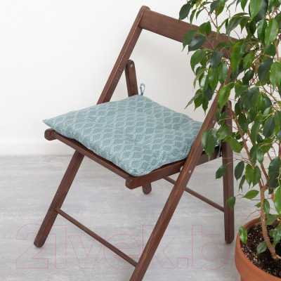 Подушка на стул Этель Орнамент / 7810962 (40x40, серый)