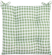 Подушка на стул Этель Клетка / 7810955 (40x40, зеленый) - 