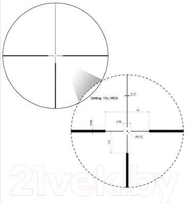 Оптический прицел Vector Optics Continental 1.5-9x42 Hunting SFP