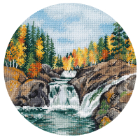 Набор для вышивания Овен Карелия. Водопад Кивач / 1484В - 