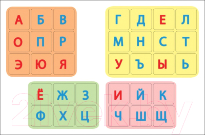 Изображение товара Развивающая книга Росмэн Наклей и раскрась. Буквы