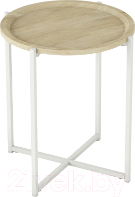 Журнальный столик Калифорния мебель Бьерн (дуб санремо/белый)