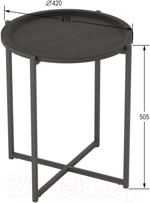 Журнальный столик Калифорния мебель Бьерн (черный лофт/черный)