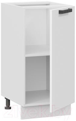 Шкаф-стол кухонный ТриЯ Детройт 1Н4 исп.2 (белый/белый глянец)