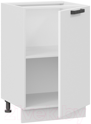 Шкаф-стол кухонный ТриЯ Детройт 1Н5 исп.2 (белый/белый глянец)