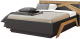 Двуспальная кровать Мебель-КМК 1600 Скандинавия 0905.1 (графит/дуб наварра) - 