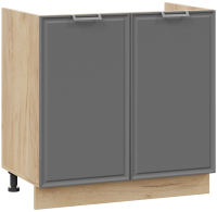 Шкаф под мойку ТриЯ Белладжио 1Н8М (дуб крафт золотой/софт графит) - 