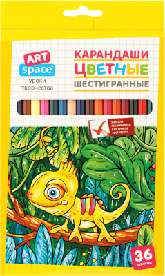 Набор цветных карандашей ArtSpace Милые зверушки / CP_41023 (36цв)