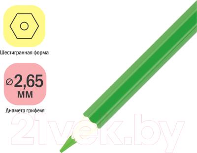 Набор цветных карандашей ArtSpace Милые зверушки / CP_41023 (36цв)