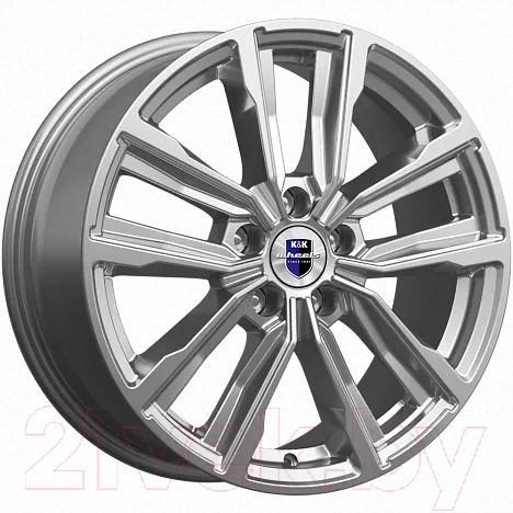 Литой диск K&K Лацио 17x7.5" 5x114.3мм DIA 67.1мм ET 40мм Дарк платинум