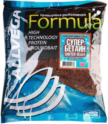 Прикормка рыболовная Allvega Formula Winter Ready / GBFWR05-SBE (500г, супер бетаин)