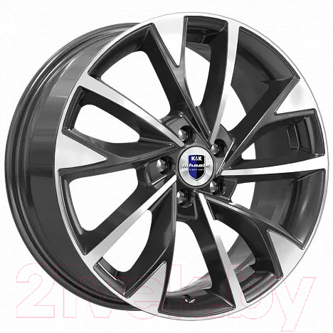 Литой диск K&K Роквуд 17x7" 5x114.3мм DIA 60.1мм ET 35мм Алмаз черный