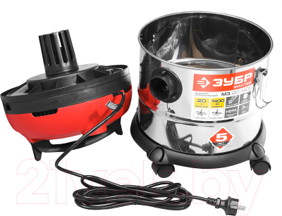 Изображение товара Профессиональный пылесос Зубр М3-20 / ПУ-20-1400 М3