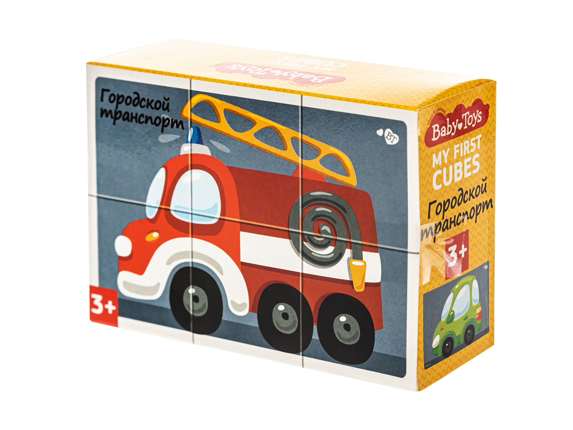 Развивающий игровой набор Baby Toys Кубики Городской транспорт / 03547 — фото 4