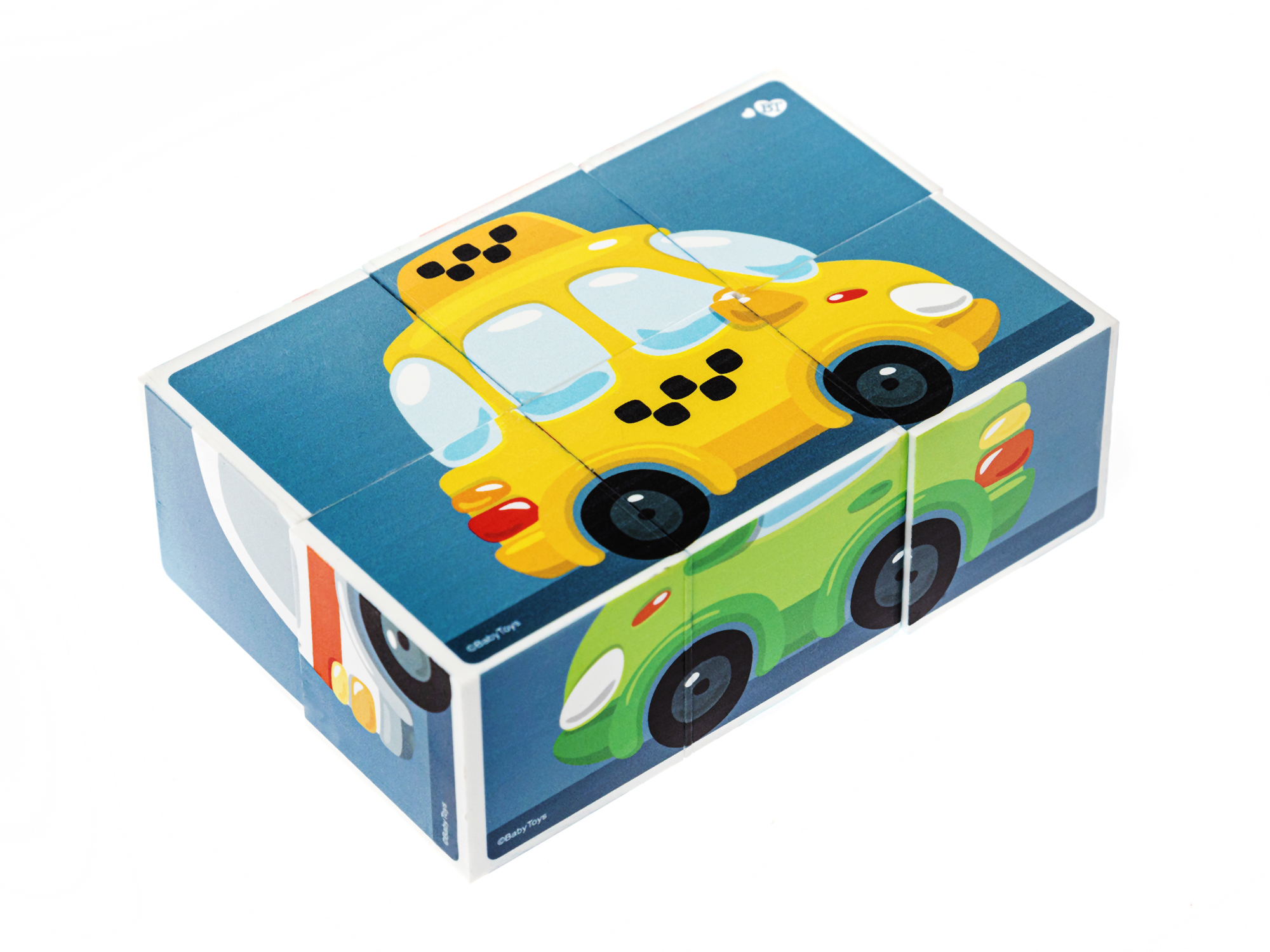 Развивающий игровой набор Baby Toys Кубики Городской транспорт / 03547 — фото 6