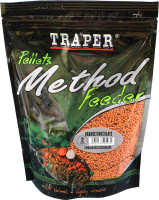 Прикормка рыболовная Traper Method Feeder Pellets / 04318 (500г, апельсин/шоколад) - 