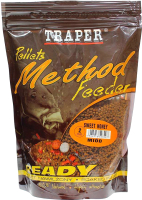Прикормка рыболовная Traper Method Feeder Pellets Ready / 04276 (500г, мед) - 