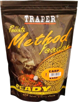 Прикормка рыболовная Traper Method Feeder Pellets Ready / 04394 (500г, карп) - 