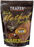 Прикормка рыболовная Traper Method Feeder Pellets Ready / 04327 (500г, апельсин/шоколад) - 