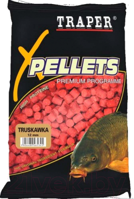 Прикормка рыболовная Traper Pellets / 04016 (1кг, клубника)