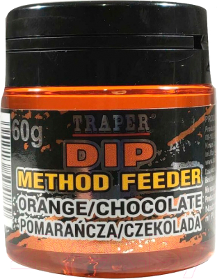 Ароматизатор рыболовный Traper Method Feeder Dip / 02364 (60г, апельсин/шоколад)