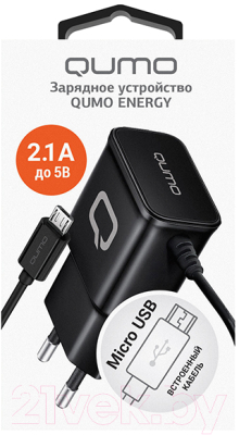 Зарядное устройство сетевое Qumo Energy Charger 0024 / Q30548 (черный)