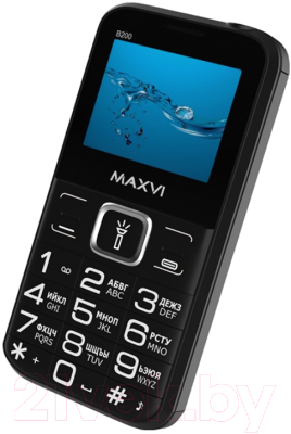 Мобильный телефон Maxvi B200 (черный+ЗУ)