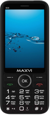 Мобильный телефон Maxvi B35 (черный+ЗУ)