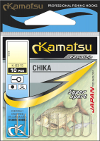 Набор крючков рыболовных KAMATSU Chika Gold 10 / 513700110 (10шт) - 