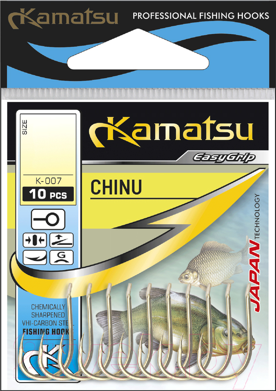Набор крючков рыболовных KAMATSU Chinu Bln / 510700312 (10шт)