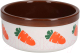 Миска для грызунов Rosewood Морковка / 06717/brown (коричневый) - 