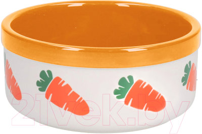 Миска для грызунов Rosewood Морковка / 06717/orange (оранжевый)