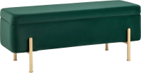 Банкетка Stool Group Болейн с ящиком / 20A544VF-MOMO-17 (велюр зеленый) - 
