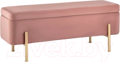 Банкетка Stool Group Болейн с ящиком / 20A544VF-8167-30 (велюр розовый)